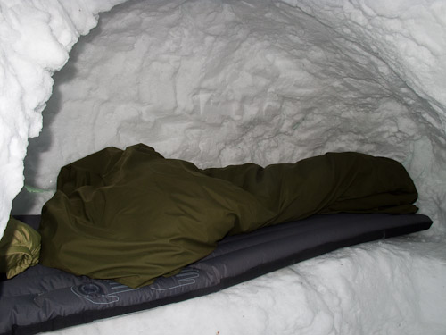 Inside Snow Hole - Ice Raven - Sub Zero Adventure - Copyright Gary Waidson, All rights reserved.