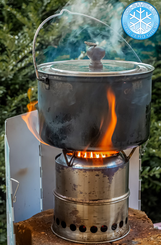 Wood Gas Stove - Ice Raven - Sub Zero Adventure - Copyright Gary Waidson, All rights reserved.