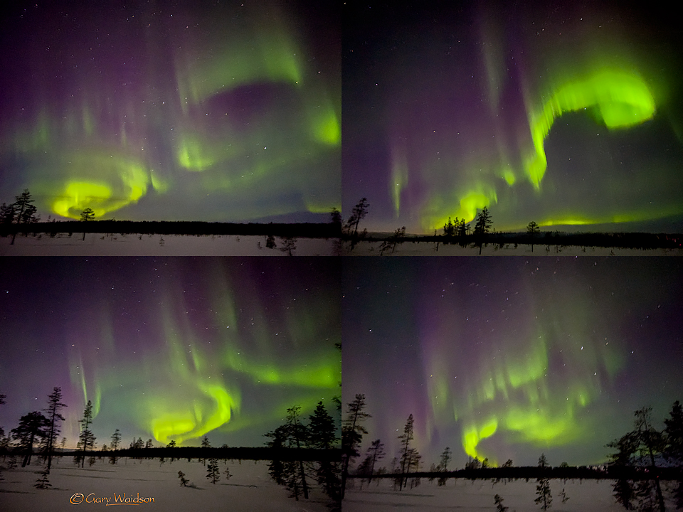 Norther Lights over Kittila - Ice Raven - Sub Zero Adventure - Copyright Gary Waidson, All rights reserved.