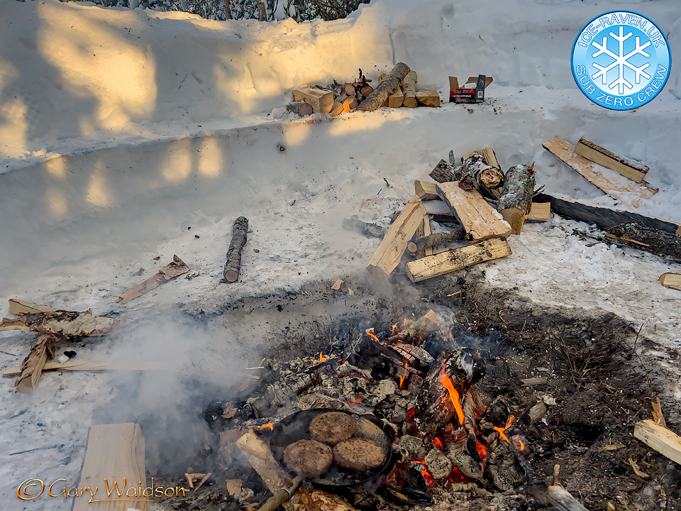 The Fire Pit - Ice Raven - Sub Zero Adventure - Copyright Gary Waidson, All rights reserved.